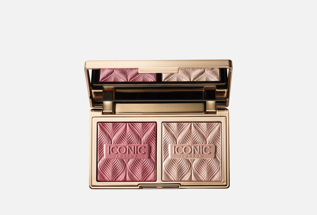 Iconic London Blush & Highlighter Duo Palette Silk Glow Duo