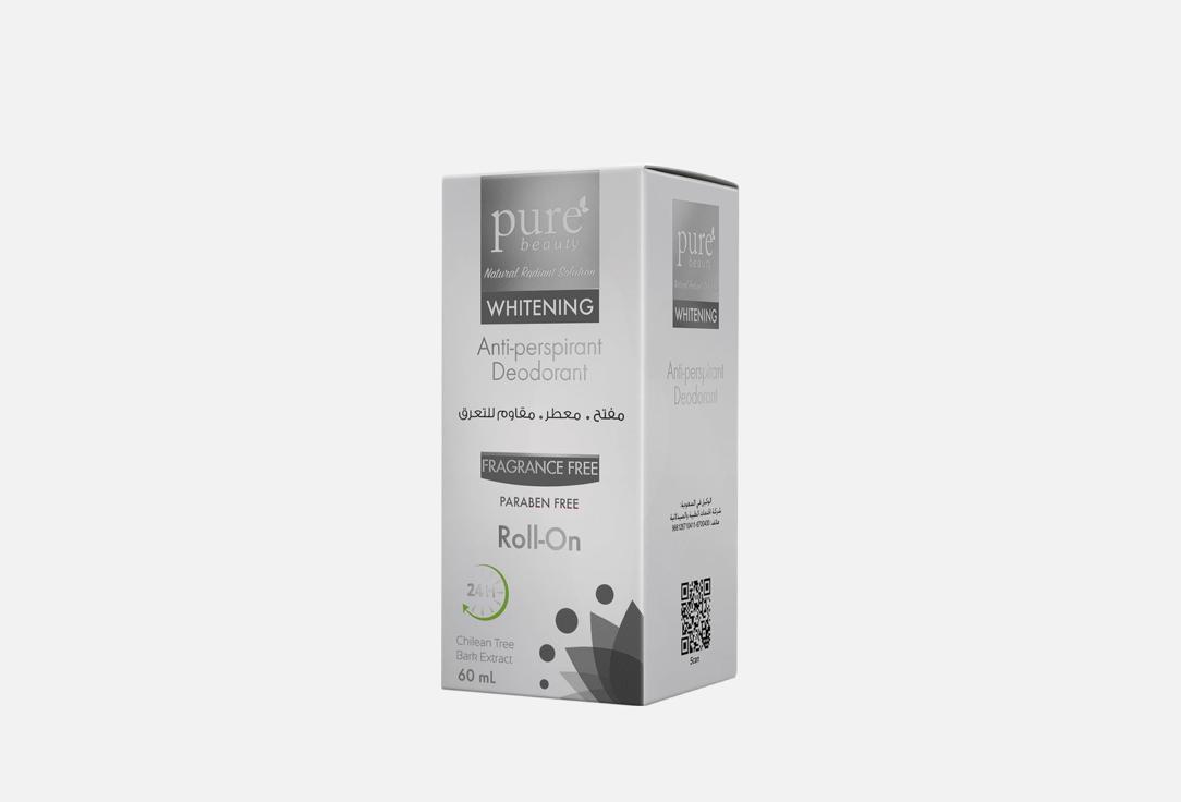 Pure beauty Whitening Roll-on Deodorant Fragrance Free 60 ml Pure beauty Whitening Roll-on Deodorant Fragrance Free