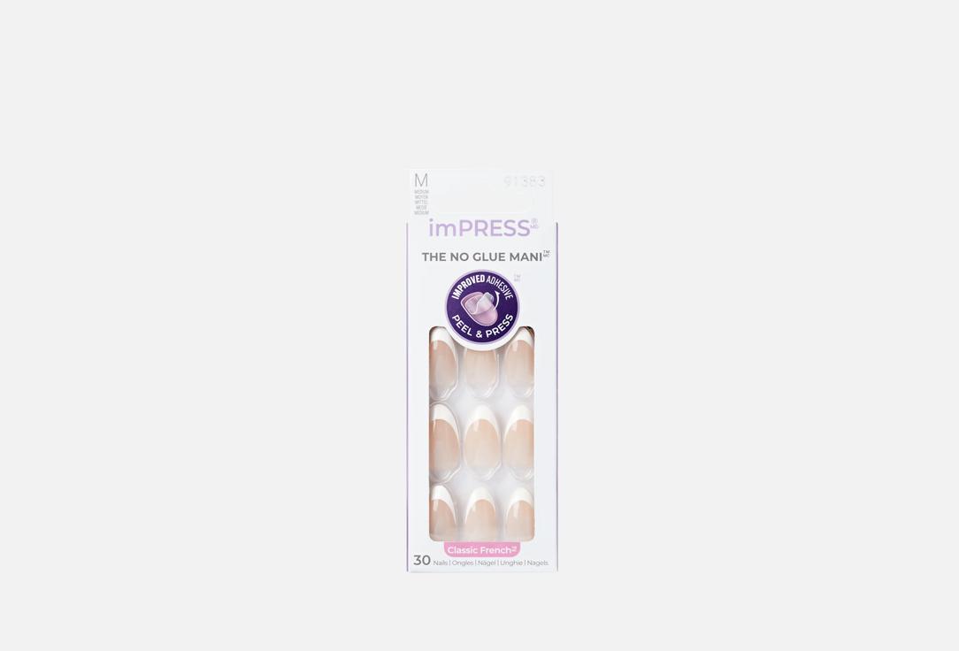 KISS NEW YORK Professional False Nails ImPRESS Claasic French Medium
