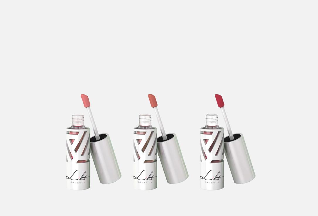 LIHT ORGANICS liquid lipstick & lip gloss set Luxe Lips Pack