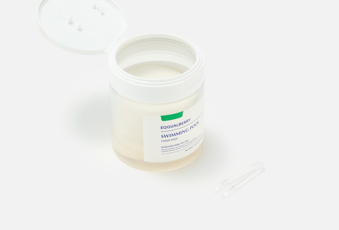 EQQUALBERRY Hydrating & Pore Refining Face Pads Swimming Pool
