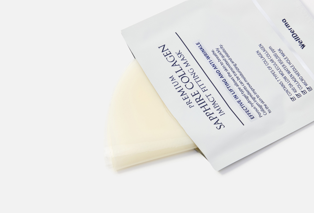 WellDerma Anti-aging Face Mask Pack Premium Sapphire Collagen 4 pcs WellDerma Anti-aging Face Mask Pack Premium Sapphire Collagen