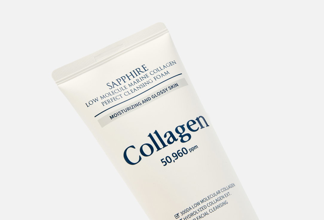 WellDerma Hydrating Cleansing Foam Sapphire Low Molecule Marine Collagen 150 ml WellDerma Hydrating Cleansing Foam Sapphire Low Molecule Marine Collagen