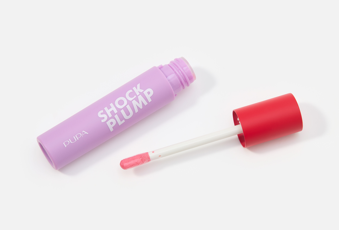 Pupa Volumizing & Cooling Lip Gloss Shock Plump 002, Baby doll 5 ml Pupa Volumizing & Cooling Lip Gloss Shock Plump