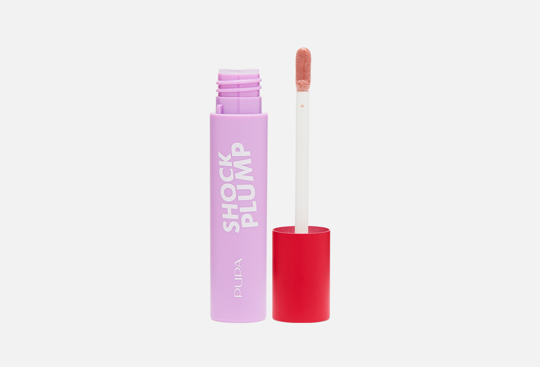 Pupa Volumizing & Cooling Lip Gloss Shock Plump 003, Scandal nude 5 ml Pupa Volumizing & Cooling Lip Gloss Shock Plump