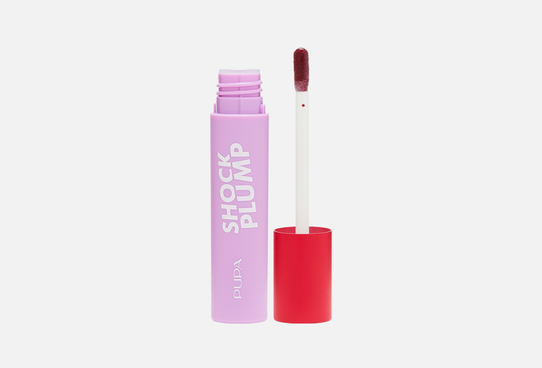 Pupa Volumizing & Cooling Lip Gloss Shock Plump 004, Cherry cola 5 ml Pupa Volumizing & Cooling Lip Gloss Shock Plump