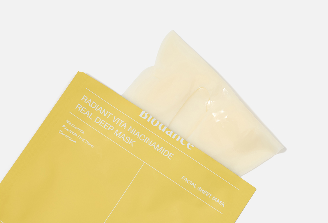 Biodance hydrating hydrogel mask for dark spots Radiant Vita Niacinamide Real Deep