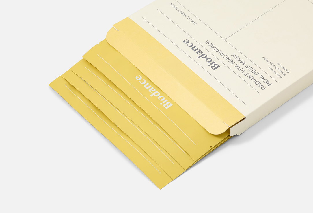 Biodance hydrating hydrogel mask for dark spots Radiant Vita Niacinamide Real Deep