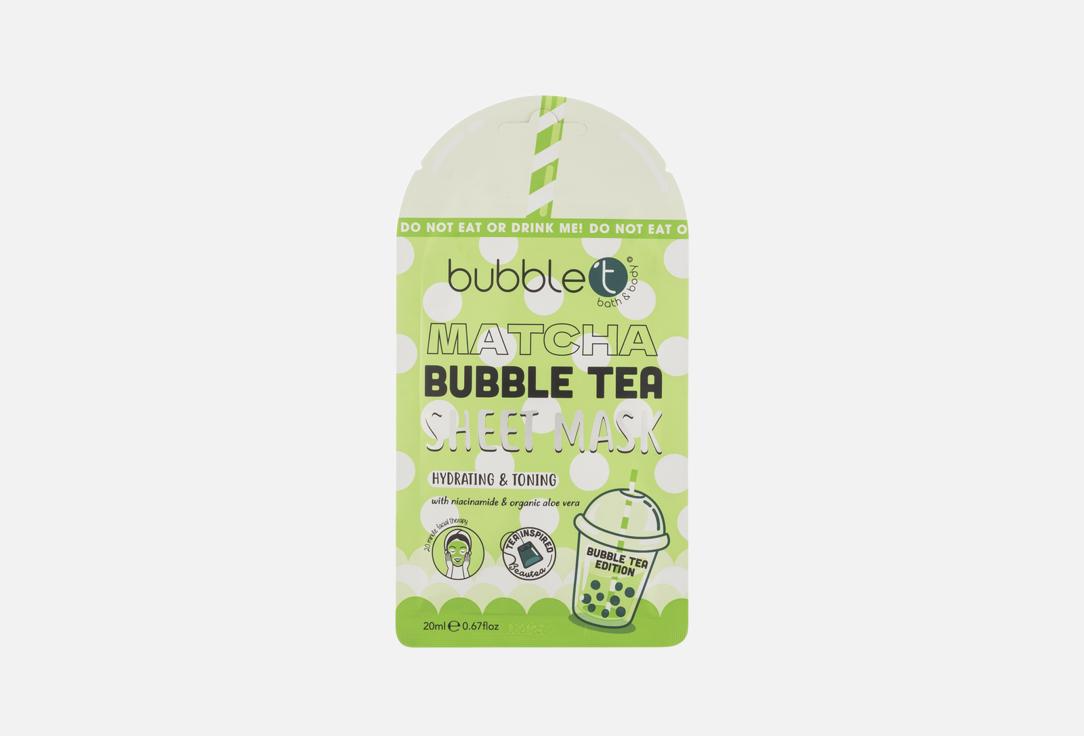 Bubble T Hydrating & toning Face sheet mask Matcha