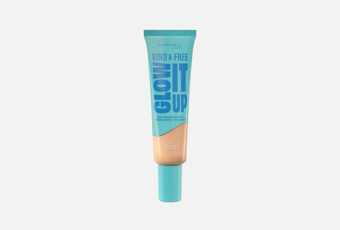 Rimmel Moisturizing liquid foundation Kind & Free Glow It Up 10, Rose ivory 30 ml Rimmel Moisturizing liquid foundation Kind & Free Glow It Up