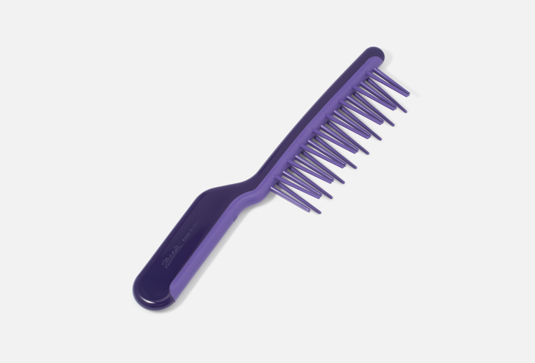 Janeke Portable purple plastic hair massage brush J-brush Hair Brush Purple