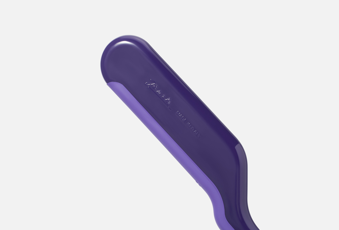 Janeke Portable purple plastic hair massage brush J-brush Hair Brush Purple
