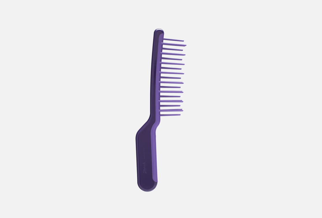 Janeke Portable purple plastic hair massage brush J-brush Hair Brush Purple