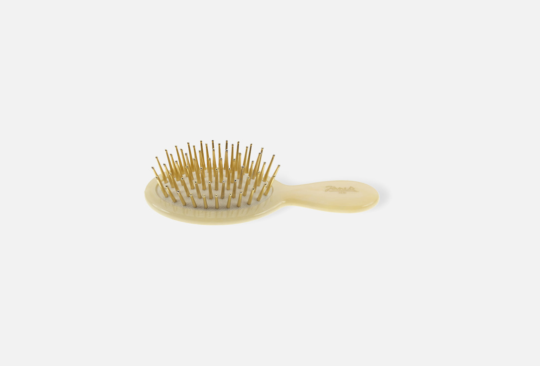 Janeke Air-cushioned horn-imitation hairbrush with gold pins Air Cushioned Brush, Small Horn Imitation Janeke Air-cushioned horn-imitation hairbrush with gold pins Air Cushioned Brush, Small Horn Imitation