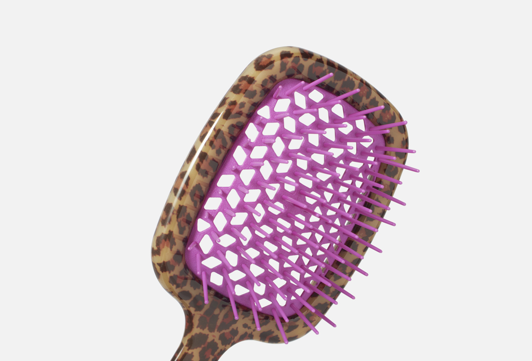 Janeke Ventilated detangling hair brush Superbrush Spotted Quilted