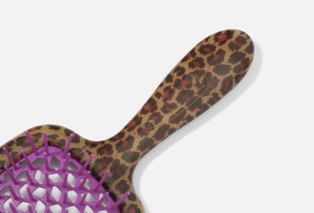 Janeke Ventilated detangling hair brush Superbrush Spotted Quilted