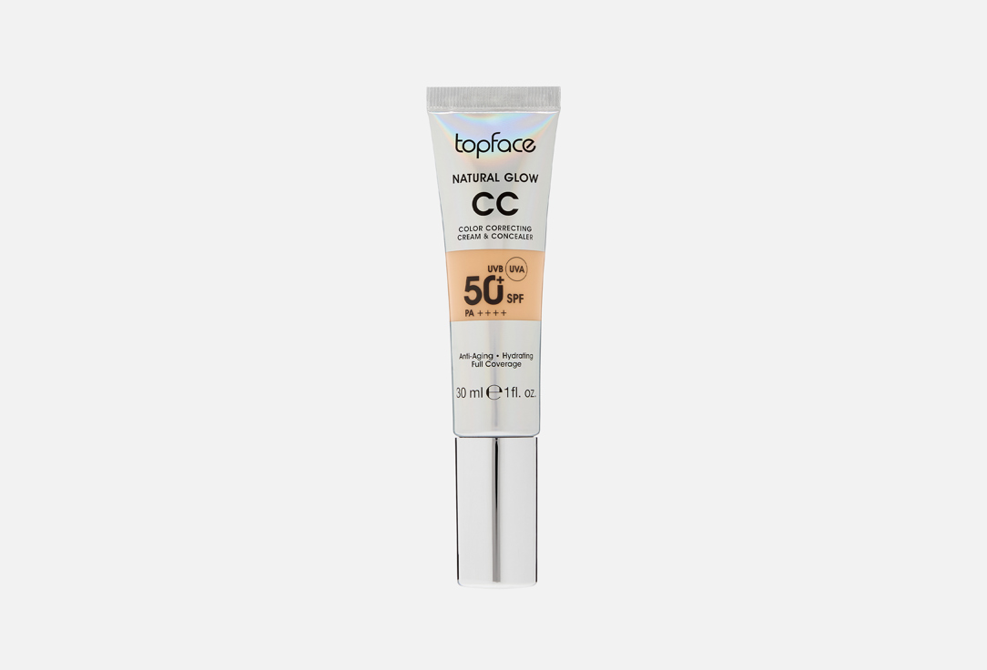 Topface كريم سي سي بلمسة بطبيعية عامل حماية من الشمس 50+ ناتشورال غلو 5 30 مل Topface كريم سي سي بلمسة بطبيعية عامل حماية من الشمس 50+ ناتشورال غلو