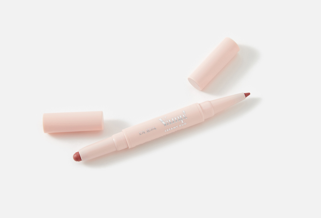 Pupa Contouring Lip Pencil & Shiny Lipstick 2-in-1 Vamp! Creamy Duo