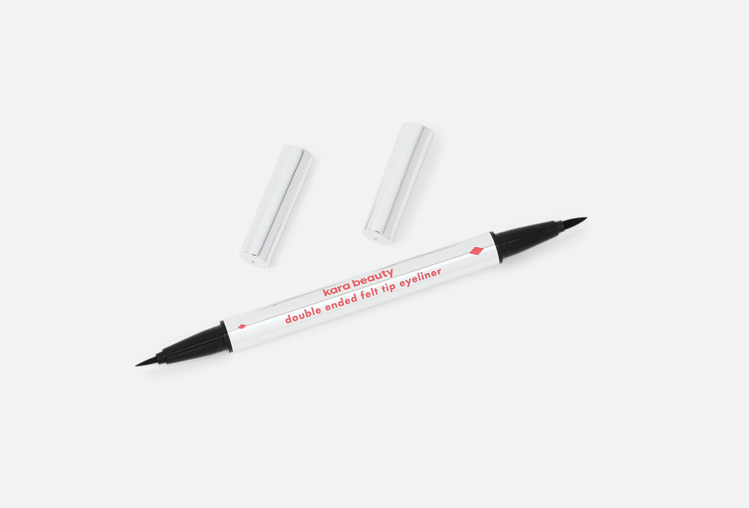 KARA BEAUTY DOUBLE-ENDED EYELINER PEN FELT TIP Black 0.8 ml KARA BEAUTY DOUBLE-ENDED EYELINER PEN FELT TIP