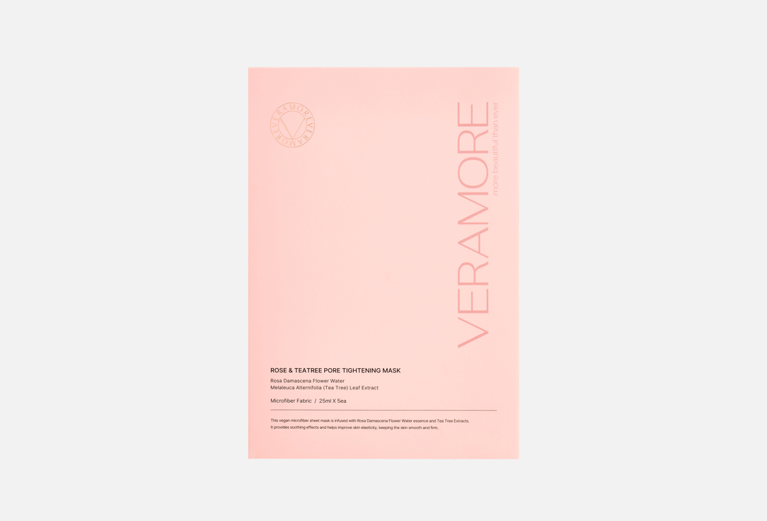 VERAMORE TIGHTENING MASK ROSE & TEA TREE 5 pcs VERAMORE TIGHTENING MASK ROSE & TEA TREE