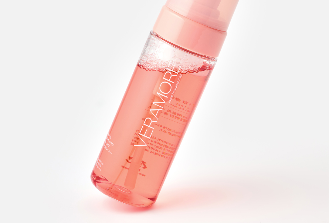 VERAMORE BUBBLE DEEP CLEANSING FOAM ROSE & TEA TREE 150 ml VERAMORE BUBBLE DEEP CLEANSING FOAM ROSE & TEA TREE