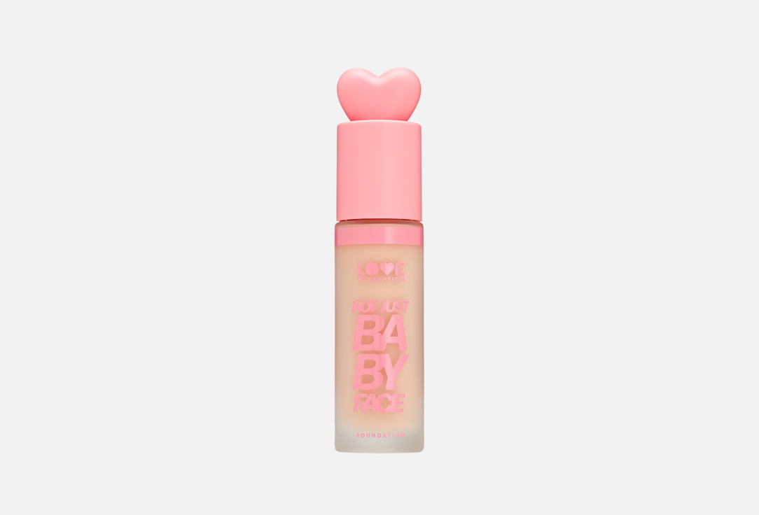 Love Generation Natural face foundation cream Not Just Baby Face 02, Ivory 30 ml Love Generation Natural face foundation cream Not Just Baby Face