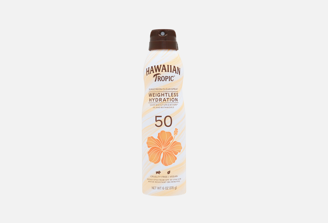 Hawaiian Tropic SUNSCREEN CLEAR SPRAY SPF 50 Weightless Hydration