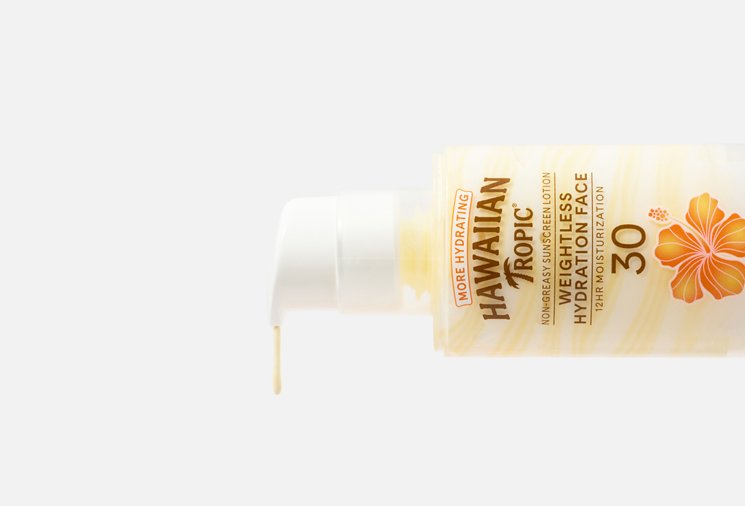 Hawaiian Tropic SUNSCREEN FACE LOTION SPF 30 Weightless Hydration