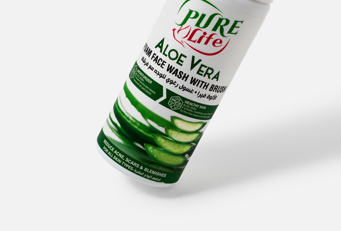 Pure life Cleansing Foam & Brush Aloe Vera Foaming Face Wash 150 ml Pure life Cleansing Foam & Brush Aloe Vera Foaming Face Wash