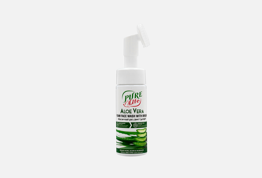 Pure life Cleansing Foam & Brush Aloe Vera Foaming Face Wash 150 ml Pure life Cleansing Foam & Brush Aloe Vera Foaming Face Wash