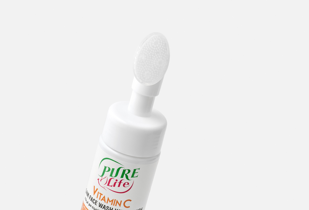 Pure life Cleansing Foam & Brush Vitamin C Foaming Face Wash 150 ml Pure life Cleansing Foam & Brush Vitamin C Foaming Face Wash