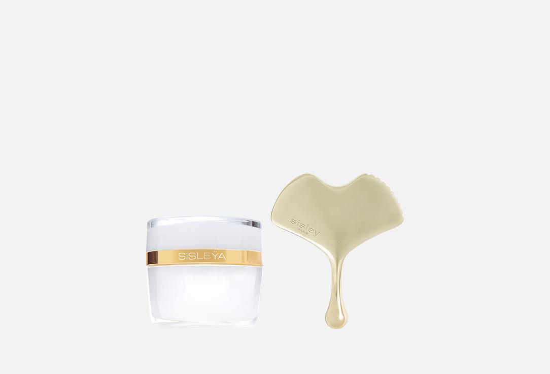 Sisley Anti-aging face cream & gua sha massage tool gift set Sisleÿa L'Integral Anti-Age & Ginkgo