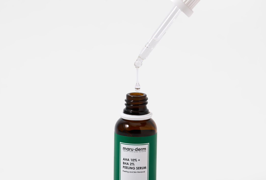 Maru.derm Exfoliating face serum Aha %10 + Bha %2 Peeling Serum