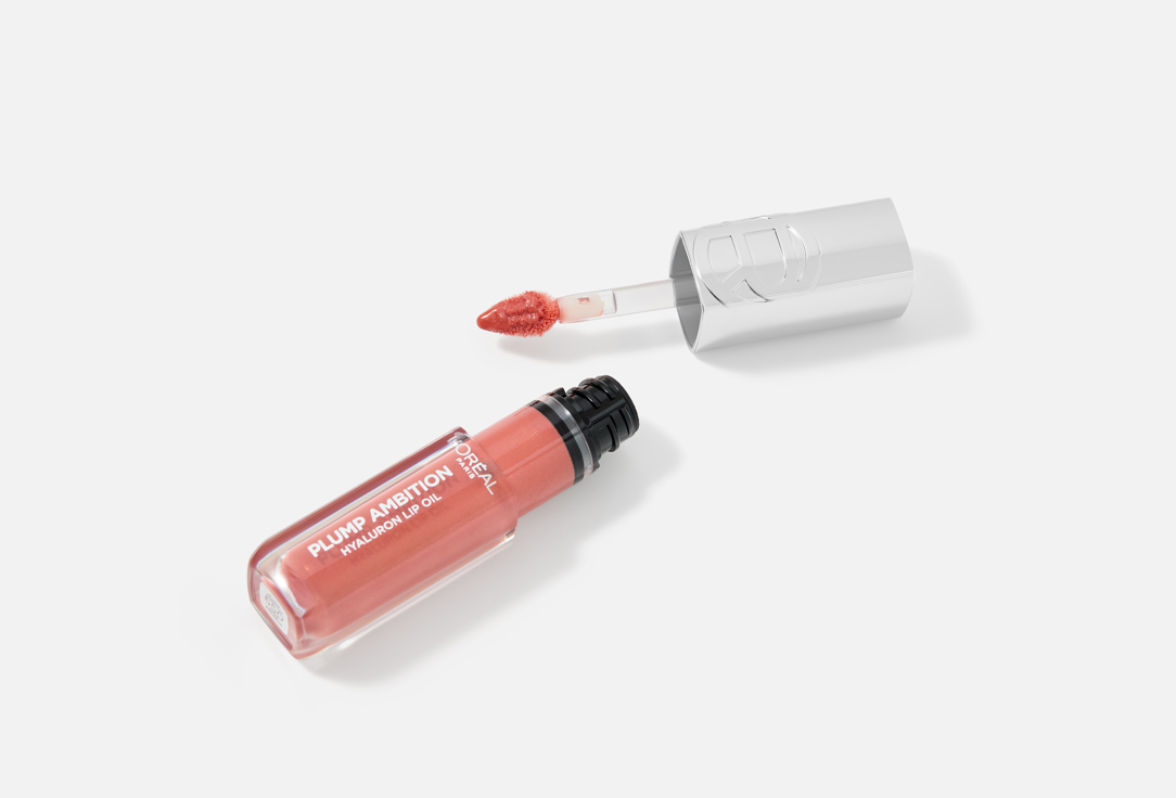 L'Oreal Paris Hydrating Lip Oil Plump Ambition 650, Nude macaron 5 ml L'Oreal Paris Hydrating Lip Oil Plump Ambition