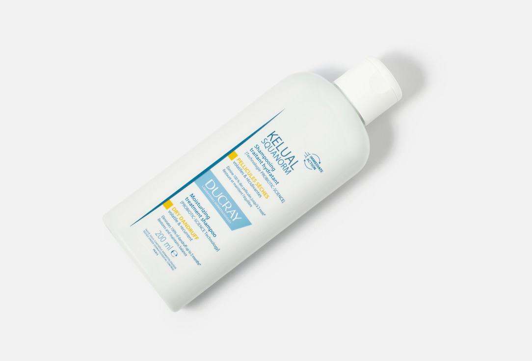 Ducray Anti-dandruff shampoo for dry scalp KELUAL SQUANORM 200 ml Ducray Anti-dandruff shampoo for dry scalp KELUAL SQUANORM