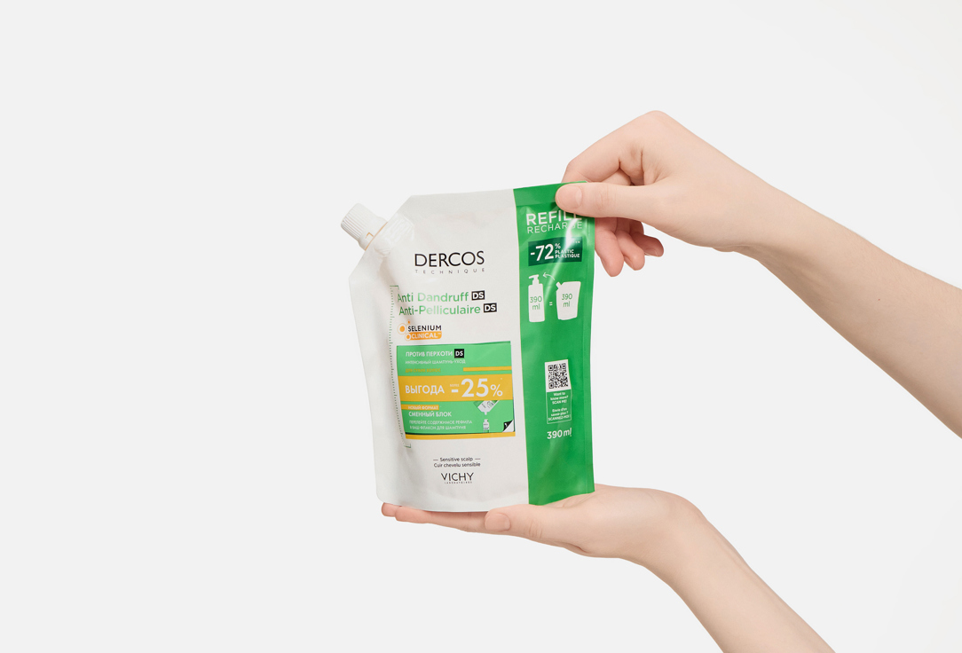 VICHY Рефил Шампуня против перхоти для сухих волос dercos