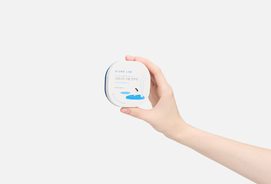 Round Lab Moisturizing Sun Cushion SPF 50+ PA++++ Birch Juice