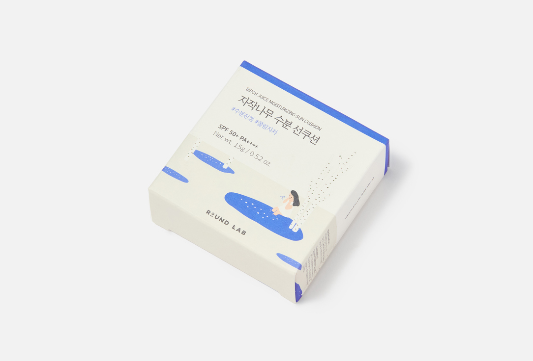 Round Lab Moisturizing Sun Cushion SPF 50+ PA++++ Birch Juice