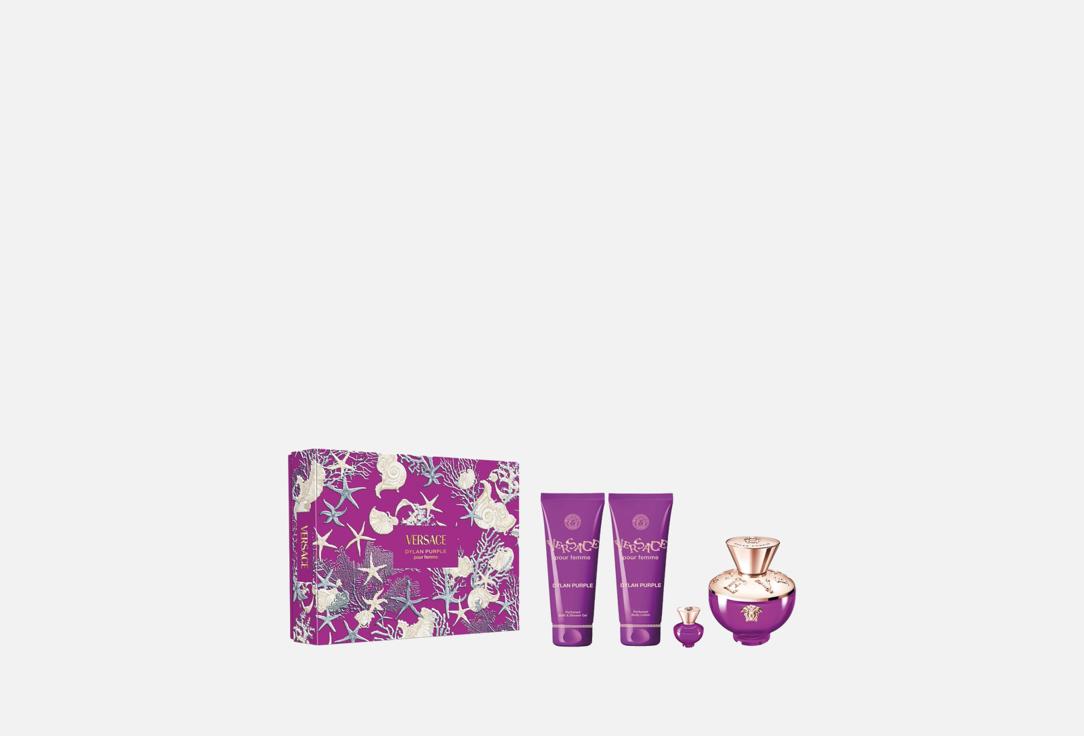 Versace Eau de parfum & shower gel & body and hair shampoo set DYLAN PURPLE