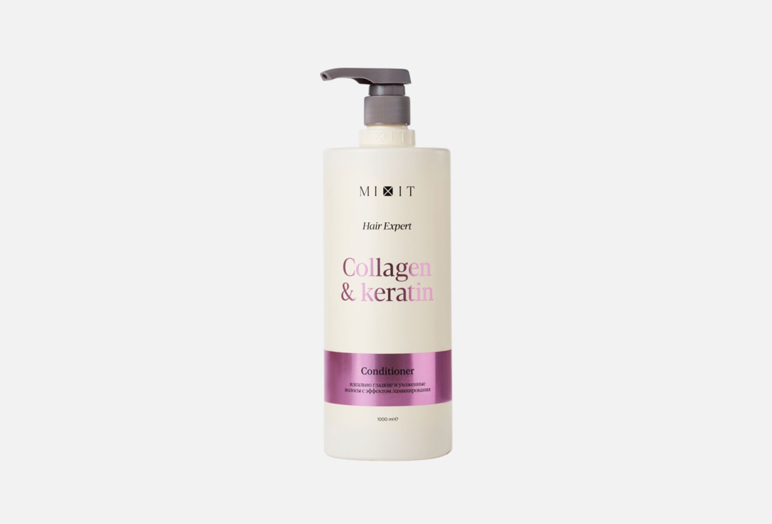 MIXIT Ламинирующий бальзам-ополаскиватель для волос Collagen & Keratin