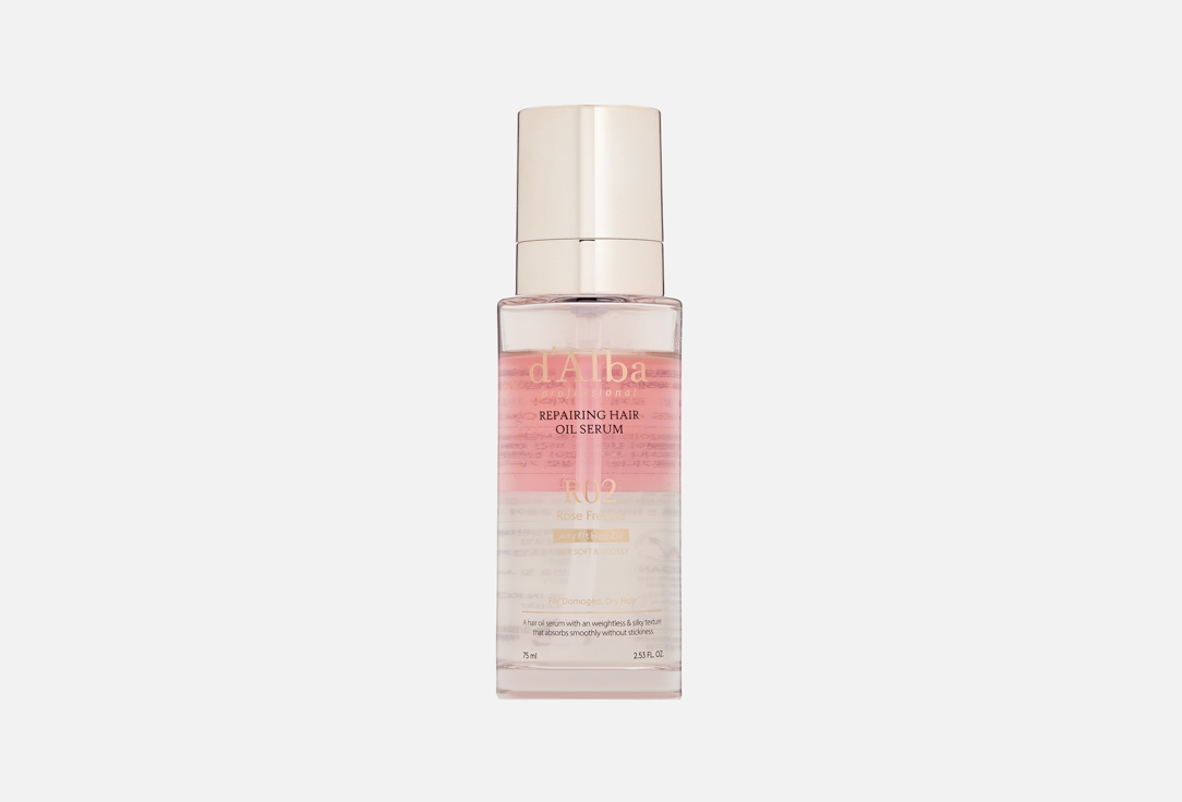 d'Alba Масло-сыворотка для волос Professional Repairing Rose Freesia