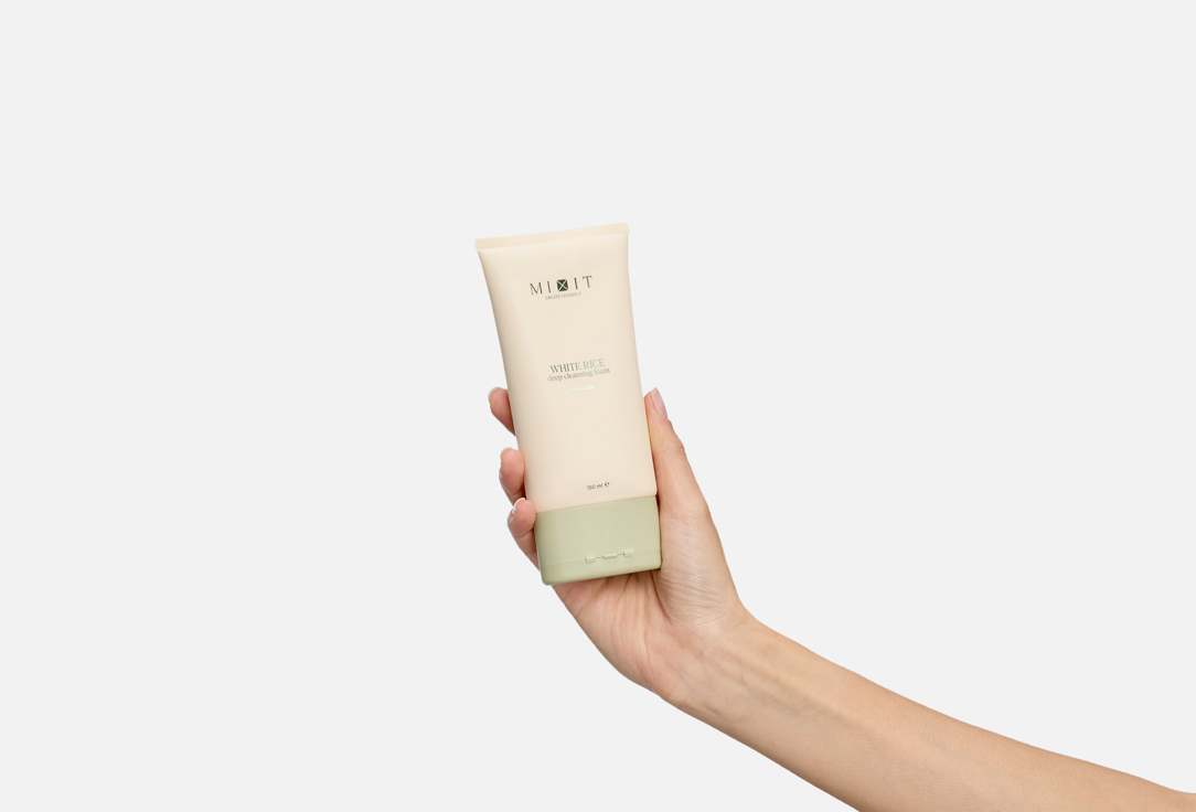 MIXIT Deep cleansing face foam White Rice