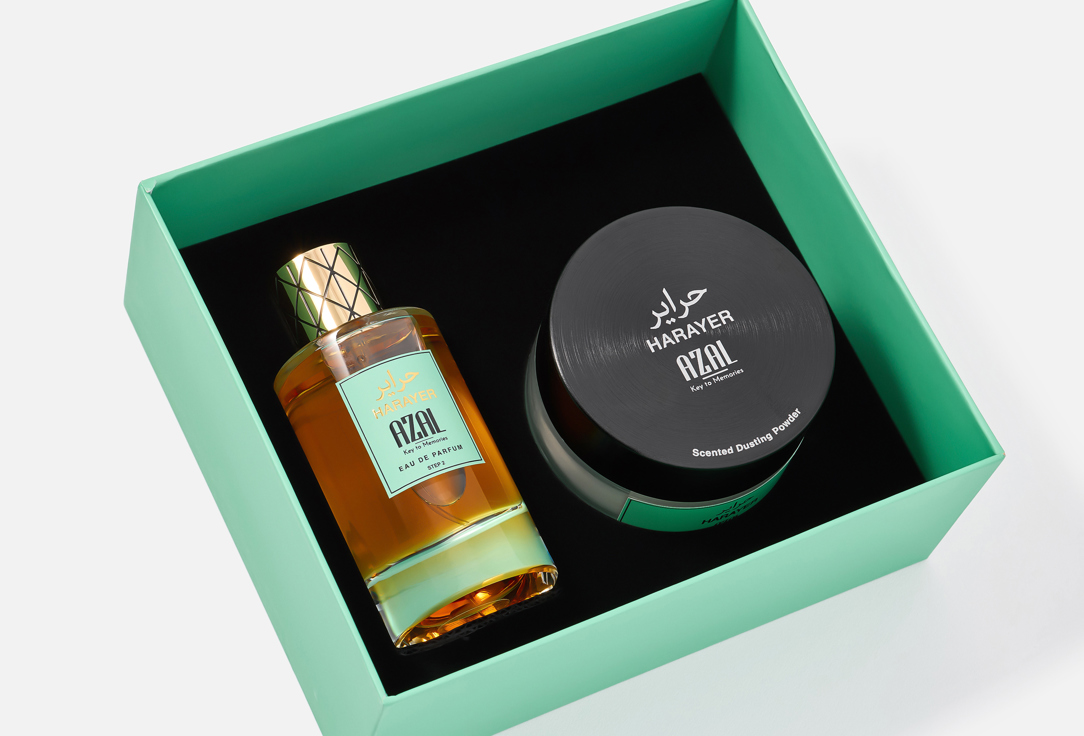 Azal Eau de Parfum & Scented Body Powder Gift Set Harayer