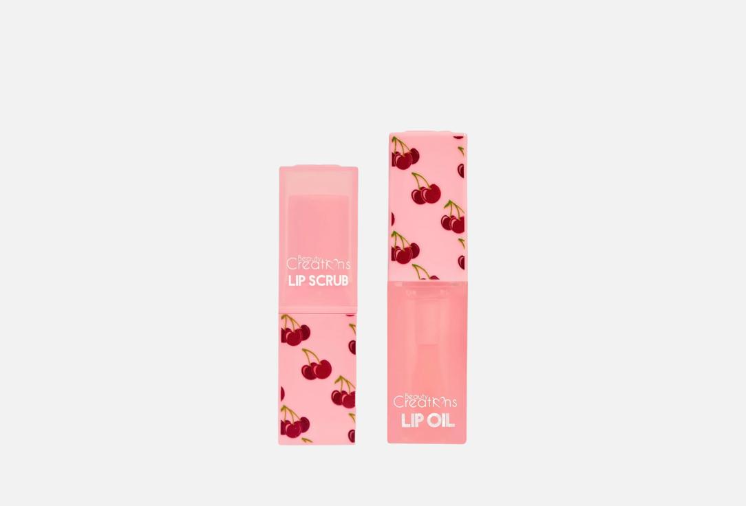 BEAUTY CREATIONS Lip Oil & Lip Scrub Duo Refill Lip Oil & Lip Scrub Duo Cherry 2 pcs BEAUTY CREATIONS Lip Oil & Lip Scrub Duo Refill Lip Oil & Lip Scrub Duo