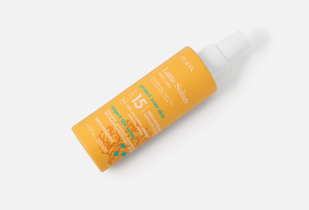 Pupa High-protection Body and face Milk SPF 15 Latte Solare 200 ml Pupa High-protection Body and face Milk SPF 15 Latte Solare