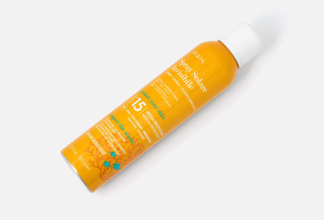 Pupa Invisible body, hair & scalp mist SPF 15 Spray Solare Invisible