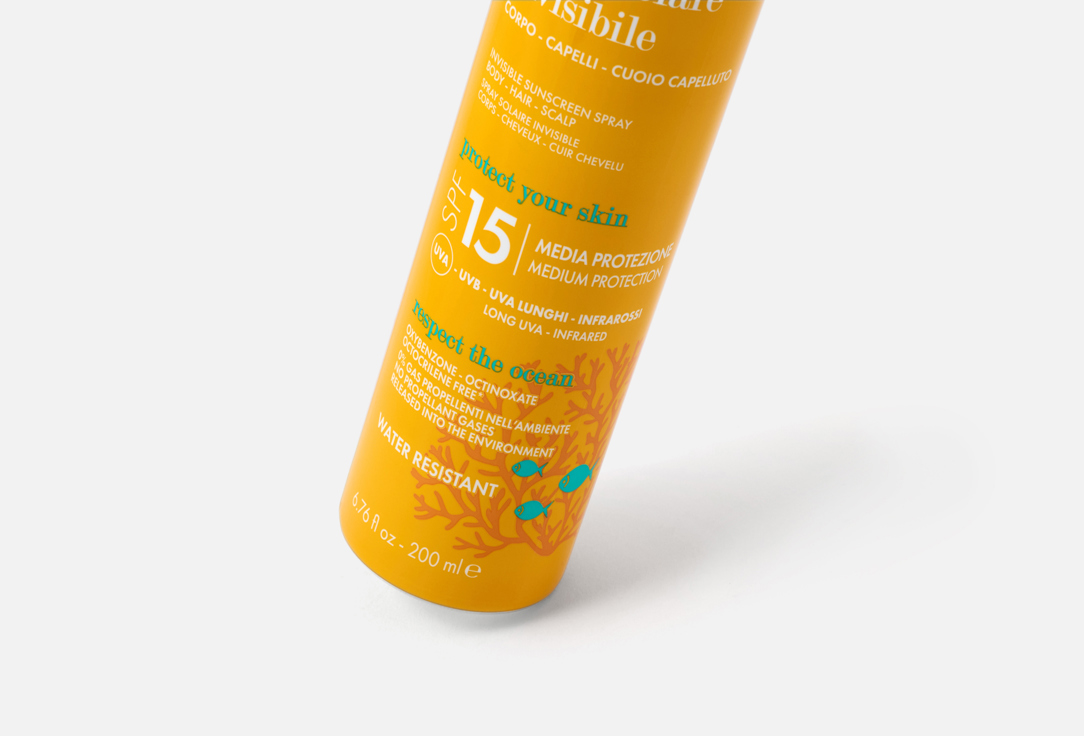 Pupa Invisible body, hair & scalp mist SPF 15 Spray Solare Invisible