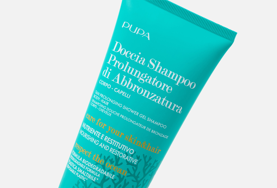 Pupa Shower Gel Shampoo Doccia Shampoo Prolungatore di Abbronzatura
