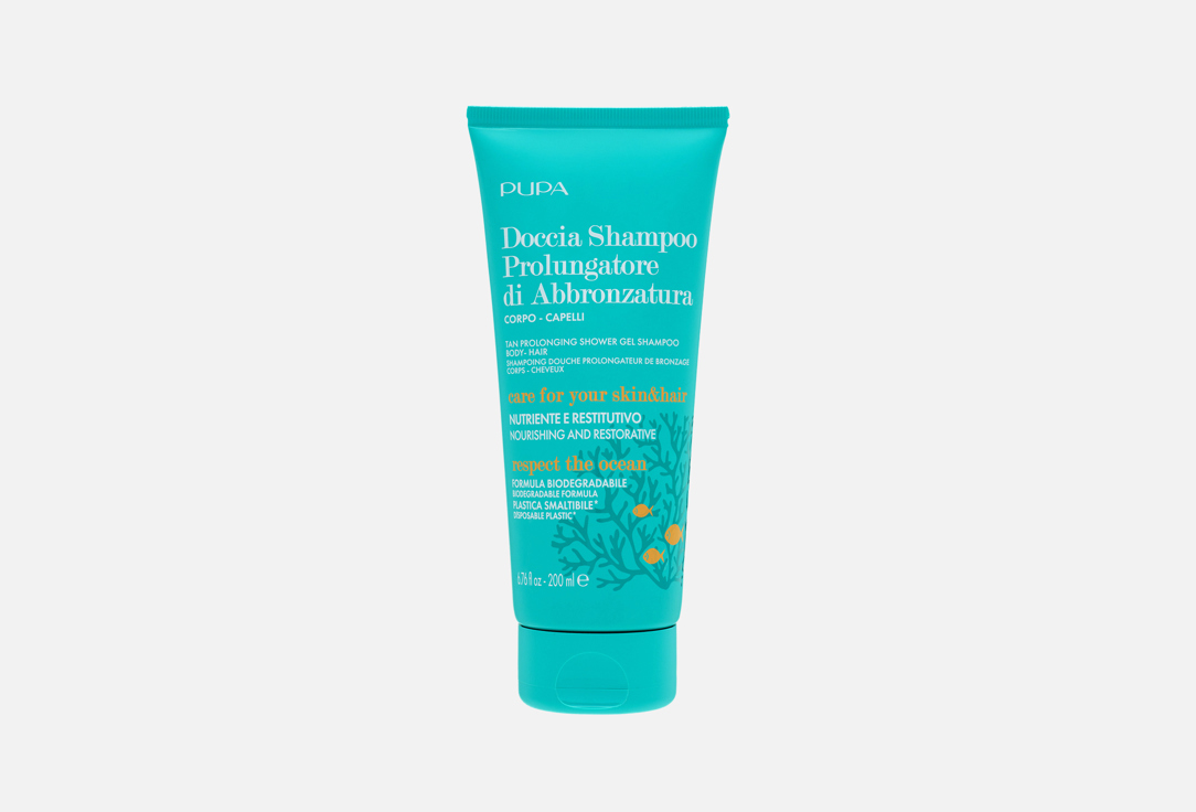 Pupa Shower Gel Shampoo Doccia Shampoo Prolungatore di Abbronzatura