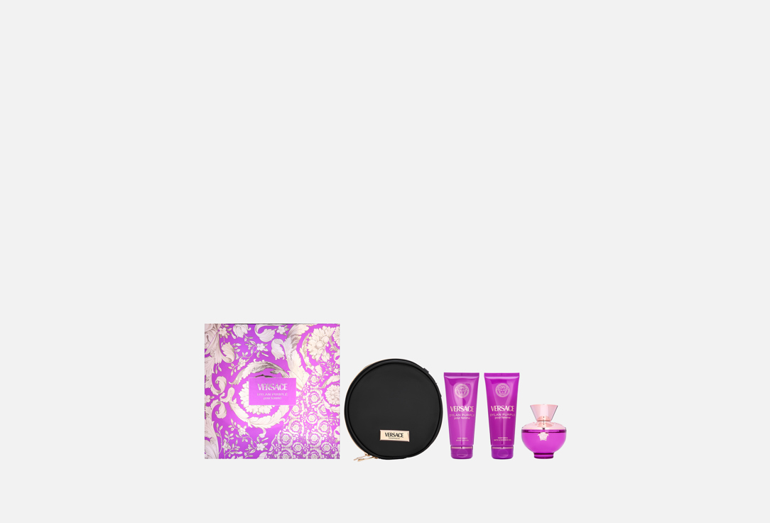 Versace Gift Set: Eau De Parfum, Bath & Shower Gel, Body Lotion Dylan Purple